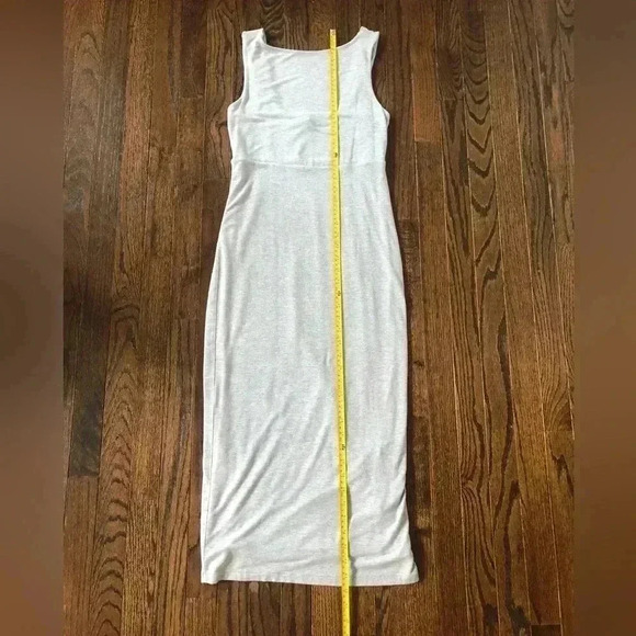 Athleta Women’s XS Grey Maxi Dress Straight Fit w/Low-Cut Back - Picture 7 of 10